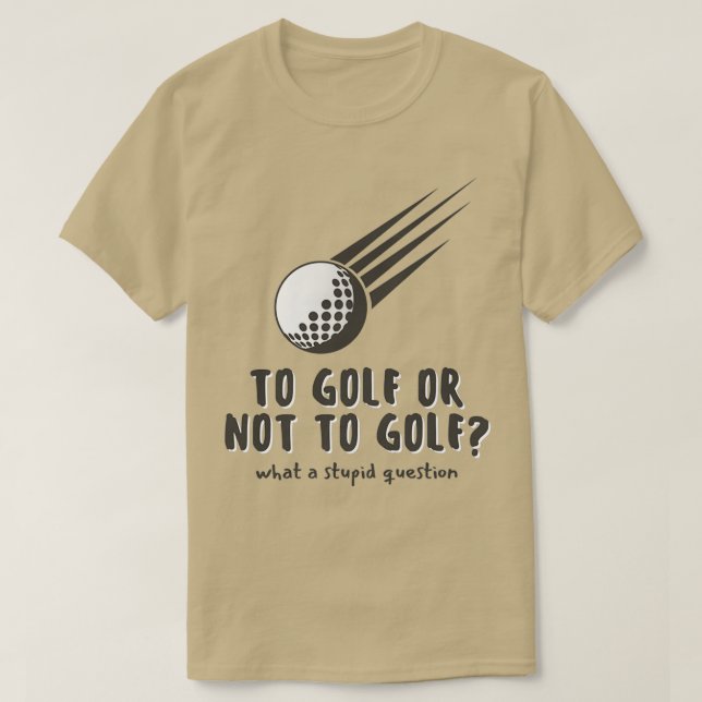 To Golf Or Not To Golf Triblend T-Shirt (Design Front)