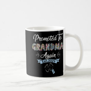 To Grandma Again Est 2024 Pregnancy Announcement Coffee Mug