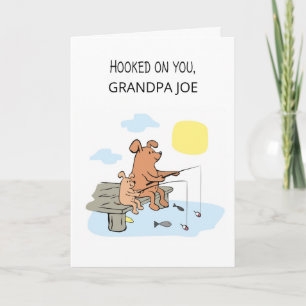 To Grandpa from Grandson Personalise Fathers Day Card