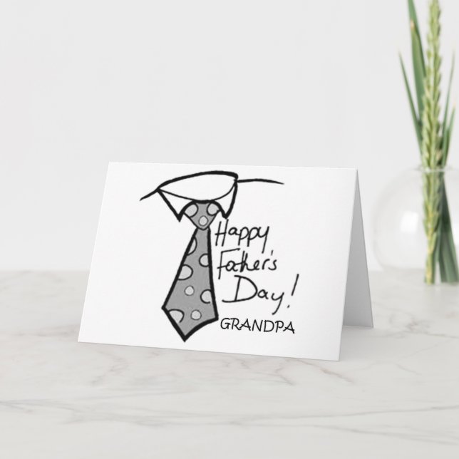 TO GRANDPA ON FATHER'S DAY! CARD (Front)