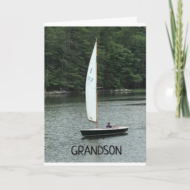 TO GRANDSON ON YOUR BIRTHDAY! CARD (Front)