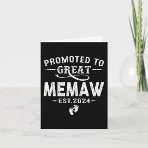 To Great Memaw 2024 Mothers Day First Time Mum Card