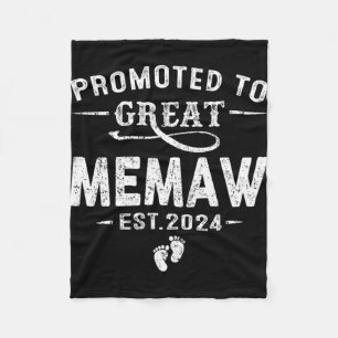 To Great Memaw 2024 Mothers Day First Time Mum Fleece Blanket