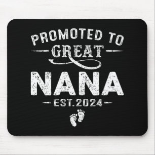 To Great Nana 2024 Mothers Day First Time Mum Mouse Mat