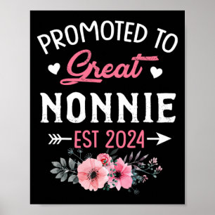 To Great Nonnie Est 2024 Flower Poster