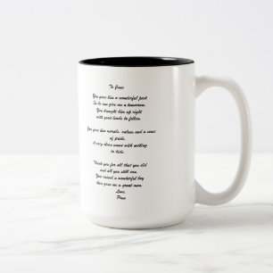 "To Groom's Parent" Personalised Mug