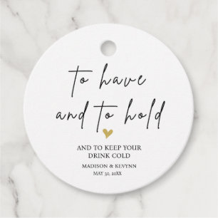 To Have and To Hold Wedding Favour Tags