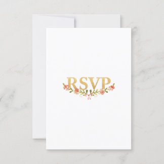 To Have & To Hold Floral Wedding RSVP Card