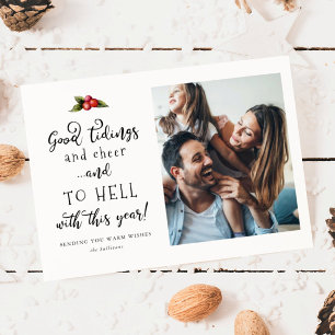 To Hell With This Year 2021 Funny Christmas Photo  Holiday Card