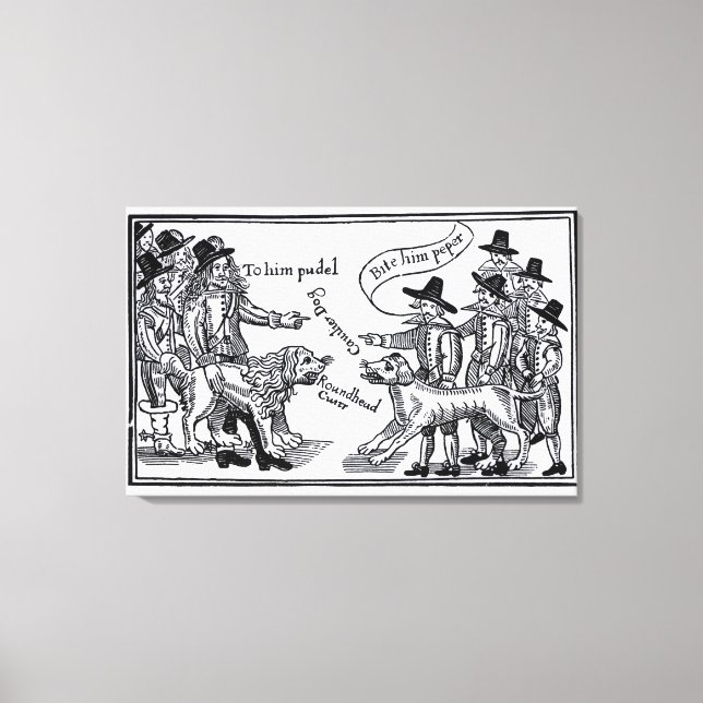 To Him Pudel, Bite Him Peper' Canvas Print (Front)