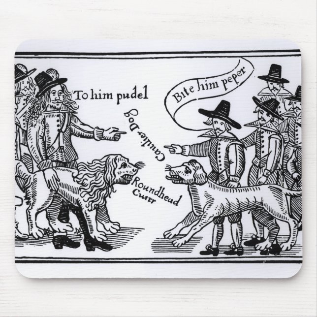 To Him Pudel, Bite Him Peper' Mouse Mat (Front)