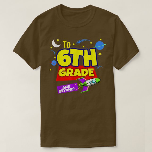 To Infinity And Beyond Back To School Sith Grade  T-Shirt (Design Front)