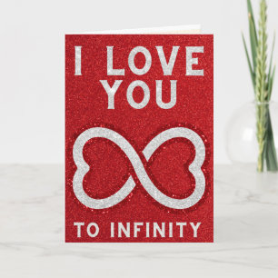 To Infinity & Beyond Glitter Valentine Card