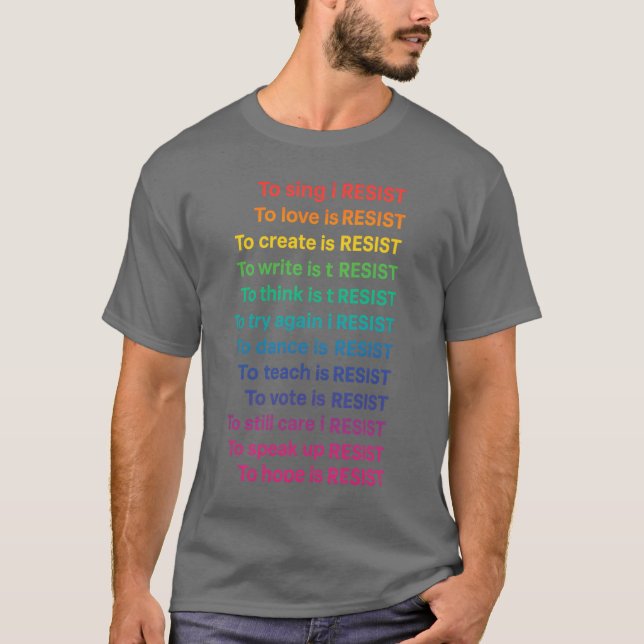 To...is to resist T-Shirt (Front)