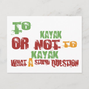 To Kayak Postcard