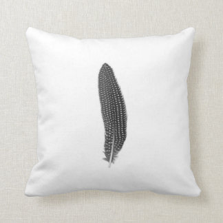 To kiss guinea fowl feather cushion