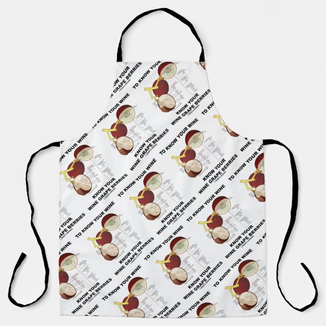 To Know Your Wine Know Your Wine Grape Berries Apron (Front)