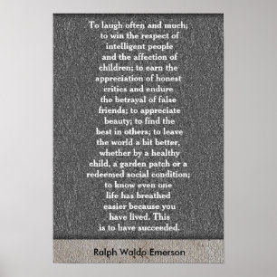 To laugh often and much - art poster