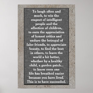 To laugh often - art poster