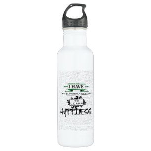 To Learn HAPPINESS, lessons from life quote 710 Ml Water Bottle