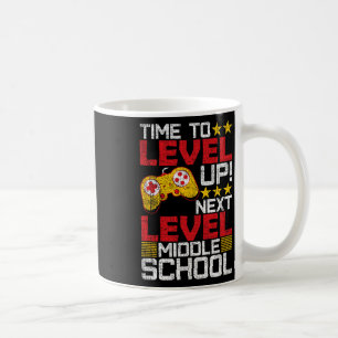 To Level Up Middle School Video Gamer Graduation  Coffee Mug