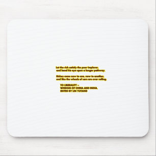 TO LIBERALITY Yellow Red2 Words to Live By jGibne Mouse Mat