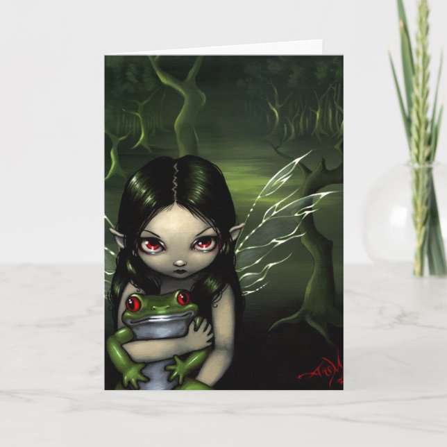 "To Love a Frog" Greeting Card (Front)