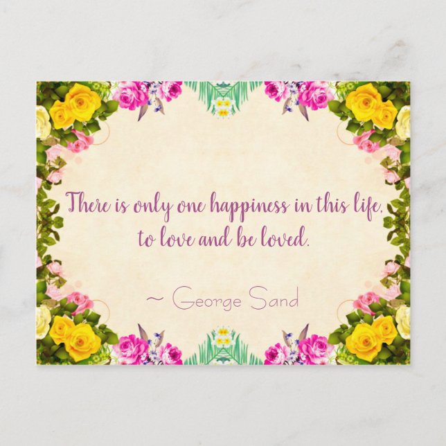 To love and be loved Postcard (Front)