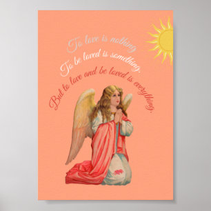 "To love and to be loved is everything". Poster