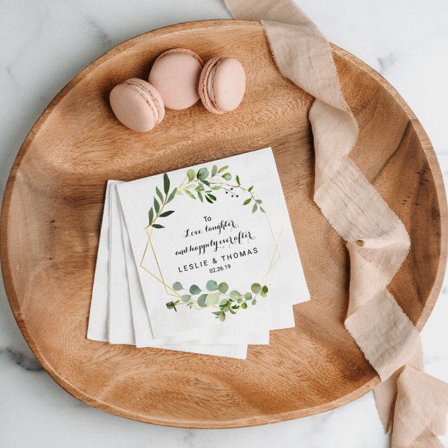 To Love, Laughter, and Happily Ever After Napkin (Creator Uploaded)