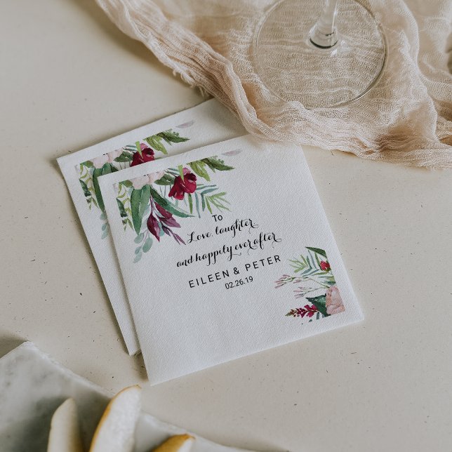 To Love, Laughter, and Happily Ever After Napkin (Creator Uploaded)