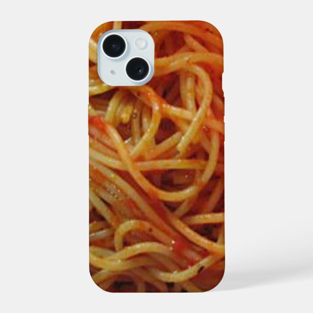 To Love Spaghetti iPhone 15 Case (Back)
