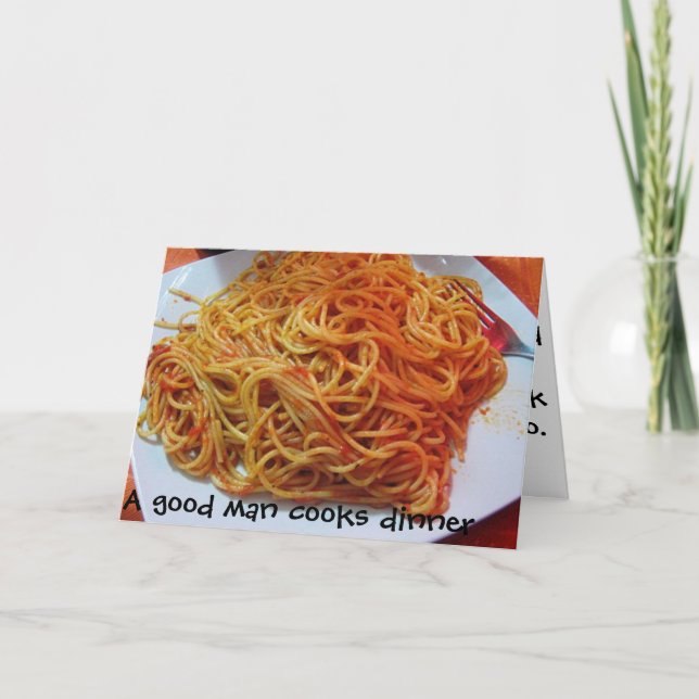 To Love Spaghetti Thank You Card (Front)