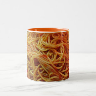 To Love Spaghetti Two-Tone Coffee Mug