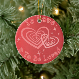 To Love & To Be Loved Manifest Aura Ceramic Tree Decoration