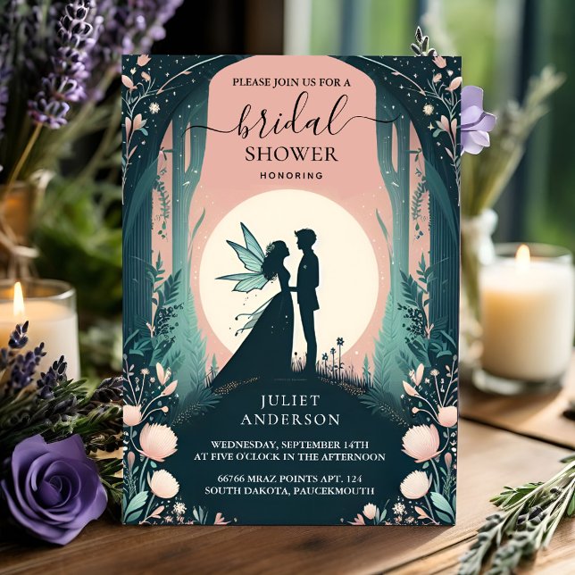 To Magical Dream Mystical Stars Moon Bridal Shower Invitation (Creator Uploaded)