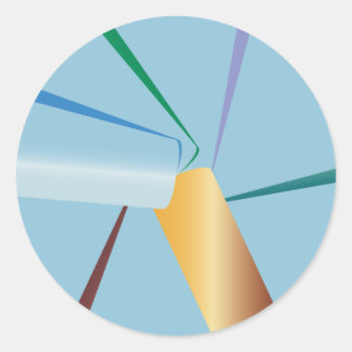 To make a circle classic round sticker