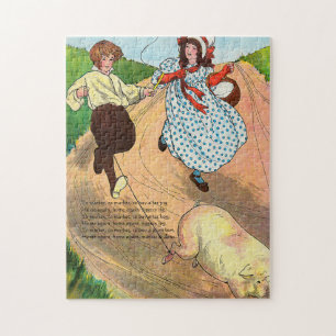 To Market to Market to Buy a fat Pig, Mother Goose Jigsaw Puzzle