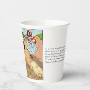 To Market to Market to Buy a fat Pig, Mother Goose Paper Cups