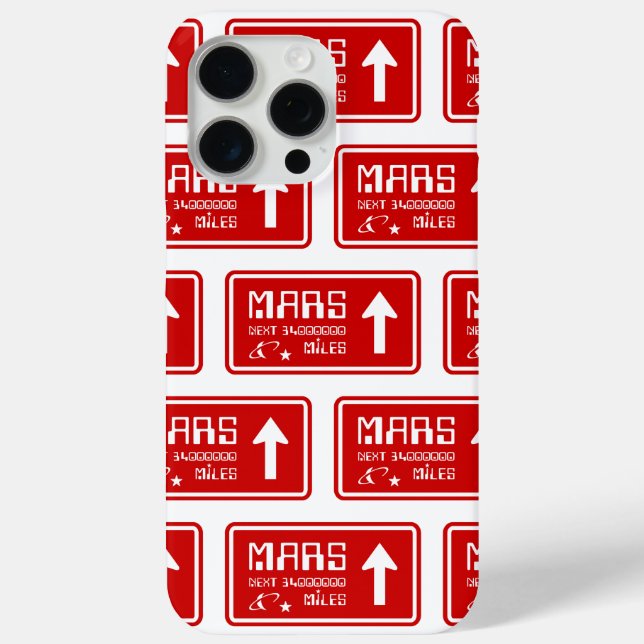 To Mars Highway Sign Case-Mate iPhone Case (Back)