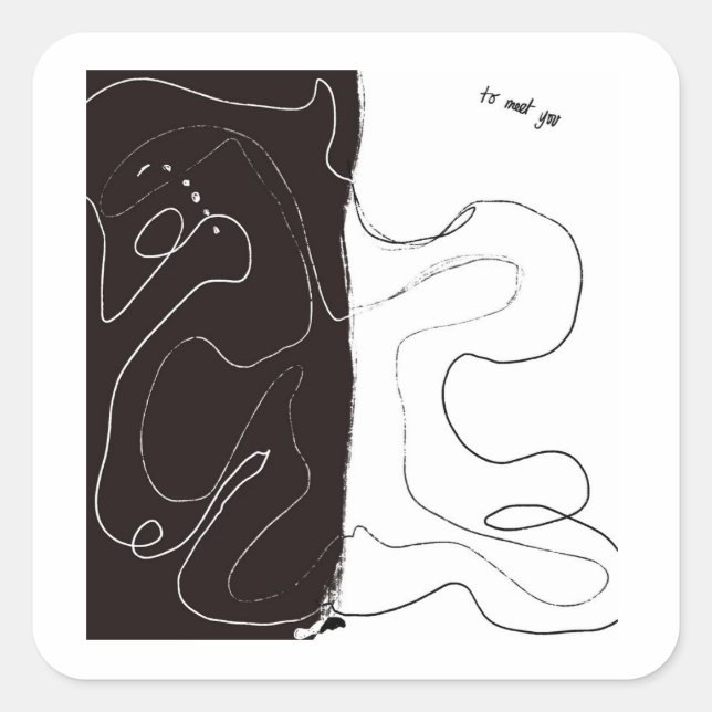 To meet you sticker (Front)