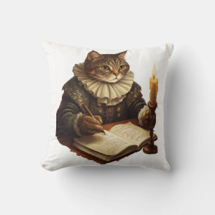 To Meow or Not To Meow � Literary Cat Lover Cushion