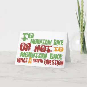 To Mountain Bike Card