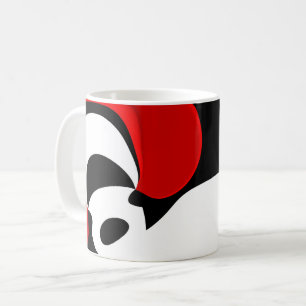 To Mr. Redd: Abstract Black, White & Red Coffee Mug