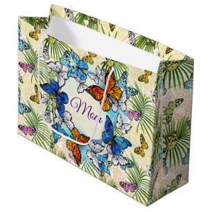 To Mum Colourful Butterflies   Large Gift Bag