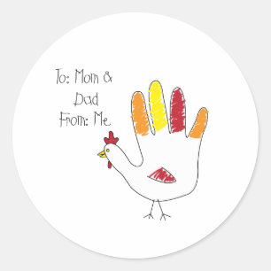 To Mum & Dad Classic Round Sticker