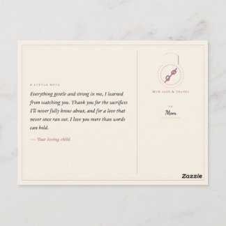 To Mum Postcard | Heartfelt Mother's Love Card | E