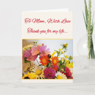 To Mum, With Love Thank You Card