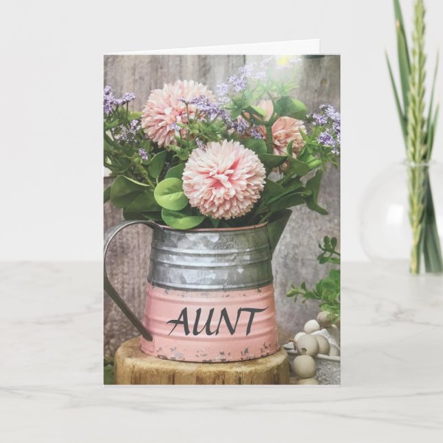 TO MY AMAZING **AUNT** BIRTHDAY CARD (Front)
