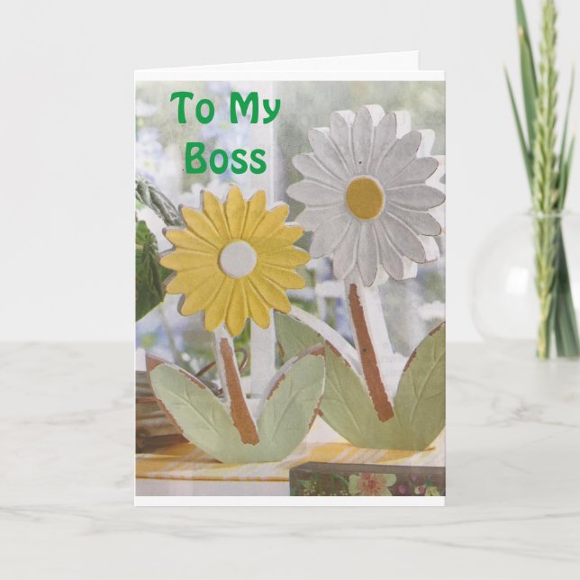 TO MY AMAZING **BOSS** BIRTHDAY CARD (Front)